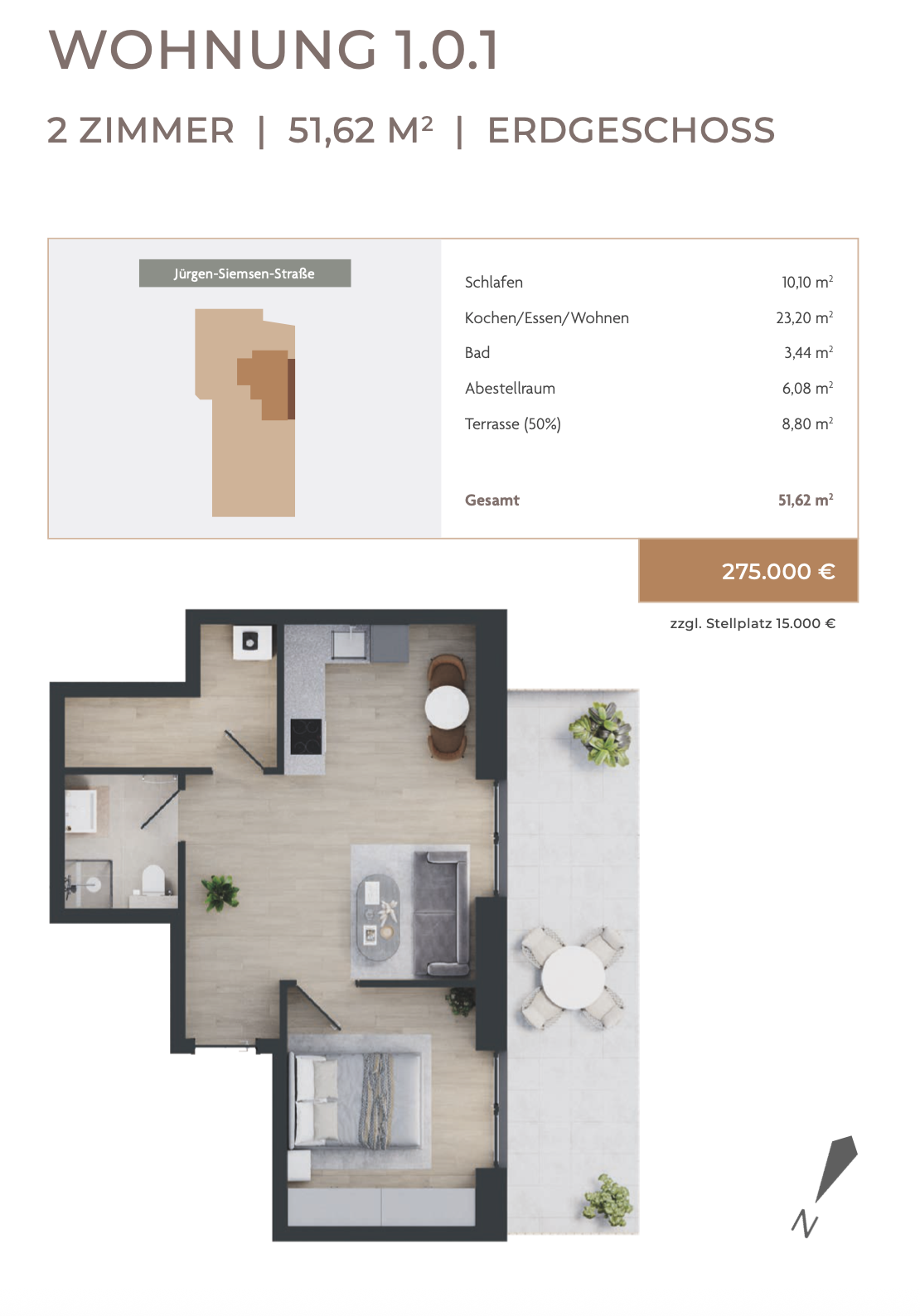 Grundriss Wohnung 1.0.1