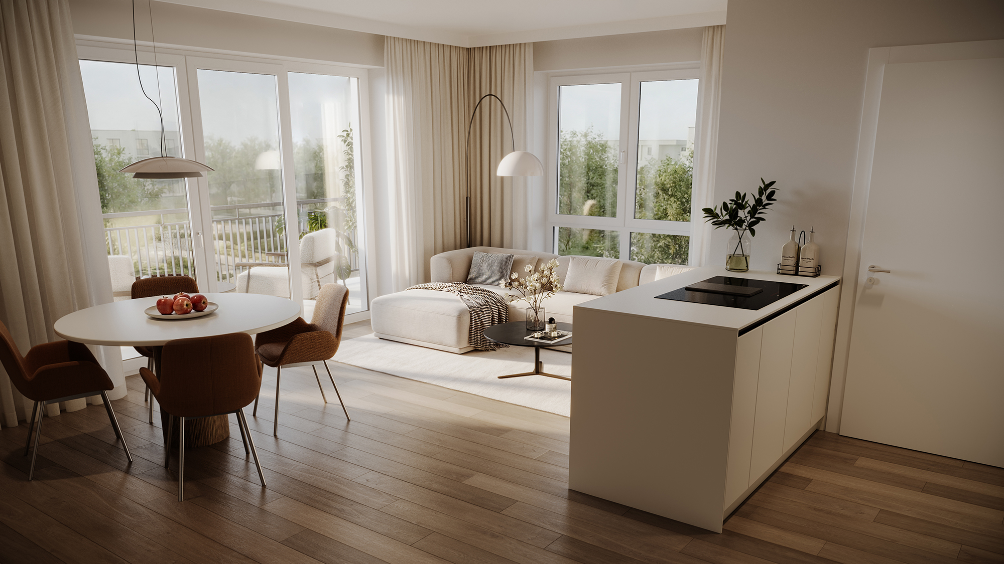 2 Zimmer — Visualisierung 1